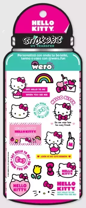STICKERS WERO TRANSFERIBLES KITTY - comprar online