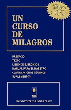 un curso de milagros ( seg ed ) -found. inner peac-grupal