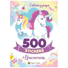 libro 500 stickers de unicornios - guadal