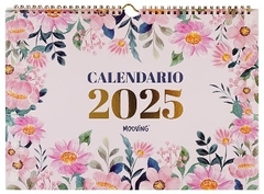 CALENDARIO MOOVING FLORAL 35X25 ESPIRAL