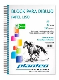 BLOCK PLANTEC A5 150 GR 15626 ANILLO LATERAL