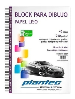 BLOCK PLANTEC A4 210 GR 15637 ANILLO LATERAL