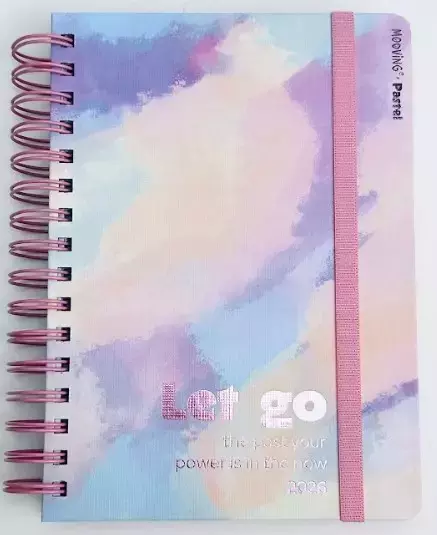 Agenda Mooving 15x21 PASTEL espiral diaria - comprar online