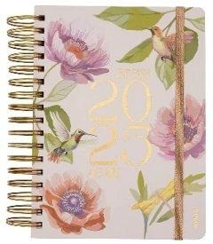 AGENDA MOOVING 16.5x22 DIA X HOJA ESPIRAL FLORAL