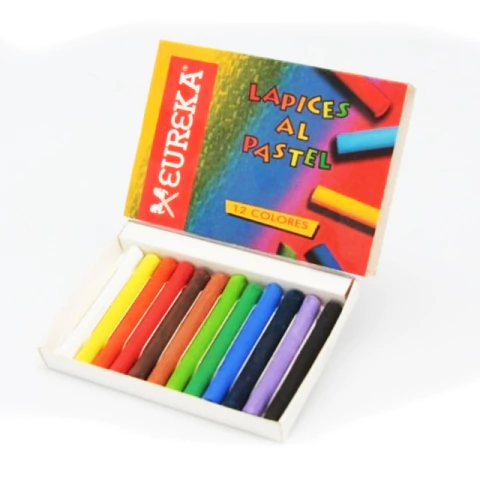 Tiza pastel eureka x 12 escolar - comprar online
