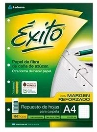 Repuesto exito a4 reforzado x 96 hj cuadriculado - comprar online