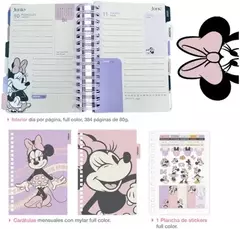 Agenda Mooving 14x20 MINNIE espiral diaria - tienda online
