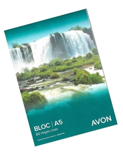 Block Avon A5 esquela liso