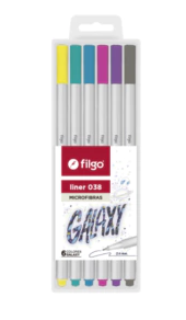 Microfibras Filgo x 6 Liner 038 Galaxy