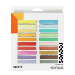 Tiza pastel reeves x 24 colores - comprar online