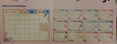 CALENDARIO MOOVING FLORAL 35X25 ESPIRAL - comprar online