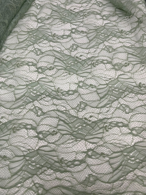 Tecido Renda - Verde Oliva Claro