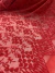 Tecido Tule De Malha Bordado - Vermelho