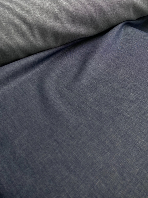 Tecido Jeans Chambray 100% Modal - Azul