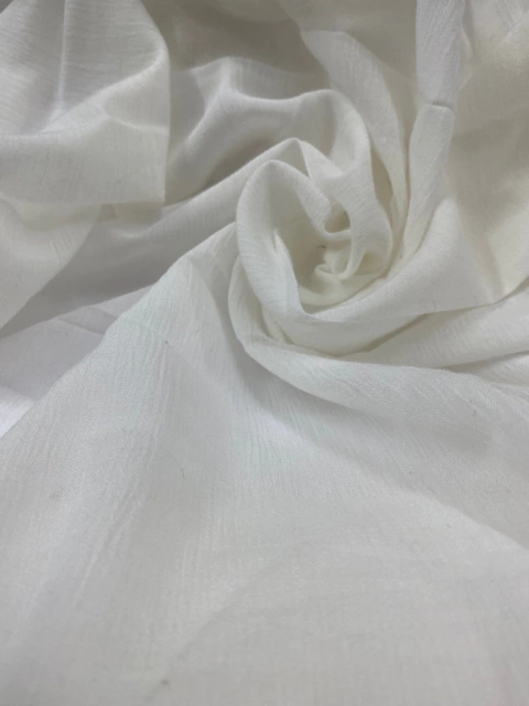 Corte 3m Tecido Chiffon De Viscose - Off White