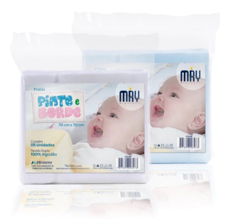 Pacote c/5 Fraldas Luxo - Pinte Borde