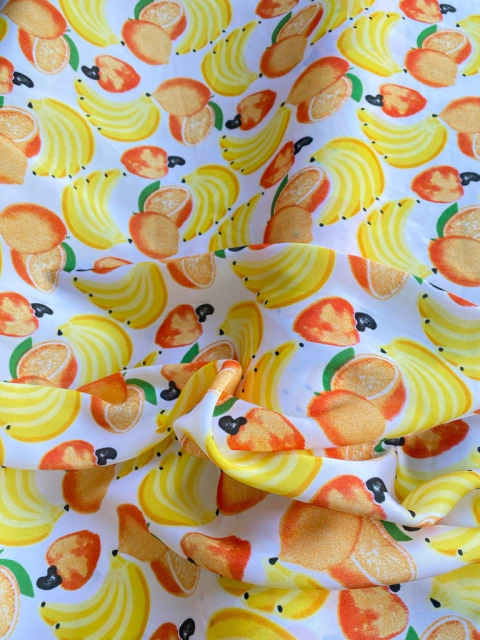 Tecido Cetim Toque De Seda Estampado