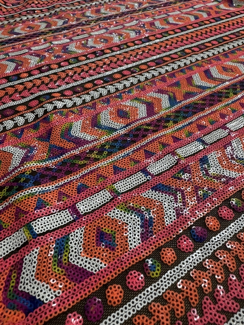 Tecido Paetê Bordado