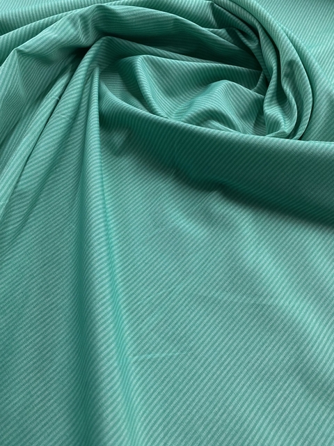 Corte 1m Tecido Tricoline Mista Listrada Fio Tinto -