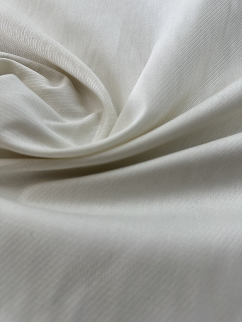 Tecido Tricoline Maquinetado - Off White