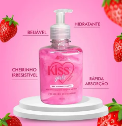 PROMOÇÃO DO DIA - Gel Kiss Girls Beijável Corpo e Virilha Creme de Morango 250ml na internet