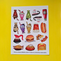 COMBO STICKERS - Silvina Medina - Garabatos