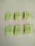 Broches de tela 3cm verde fluo x10 pares - comprar online