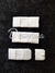Broches de tela 1.5cm Blanco x 10 pares