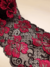 Puntilla 17cm bicolor negro y fucsia P746 - comprar online