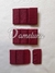 Broches de tela 3cm bordó x 10 pares - comprar online