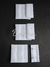 Broches de tela 4cm blanco x 10 pares