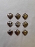 Dijes corazón x 10 unidades - comprar online