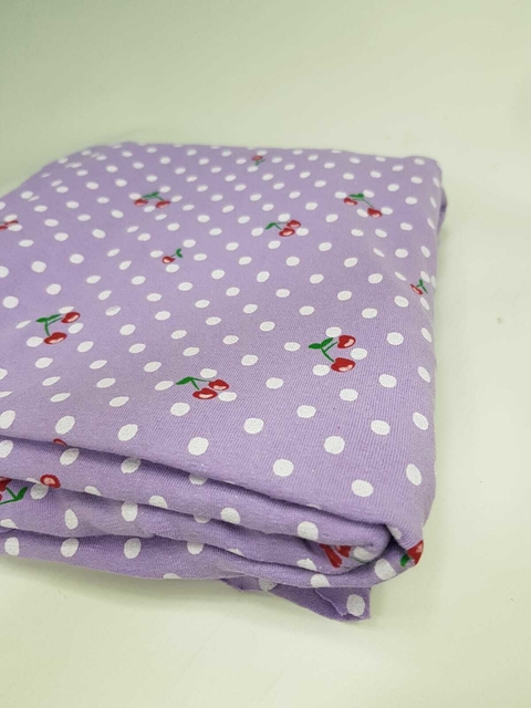 Algodón con lycra estampado Lila 1,60m ancho