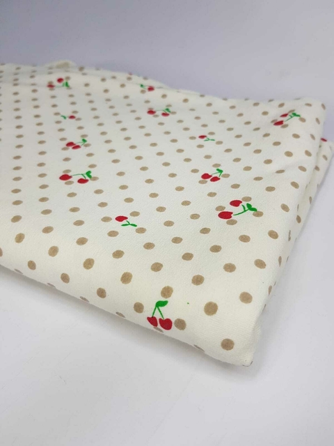 Algodón con lycra estampado Crudo 1,60m ancho