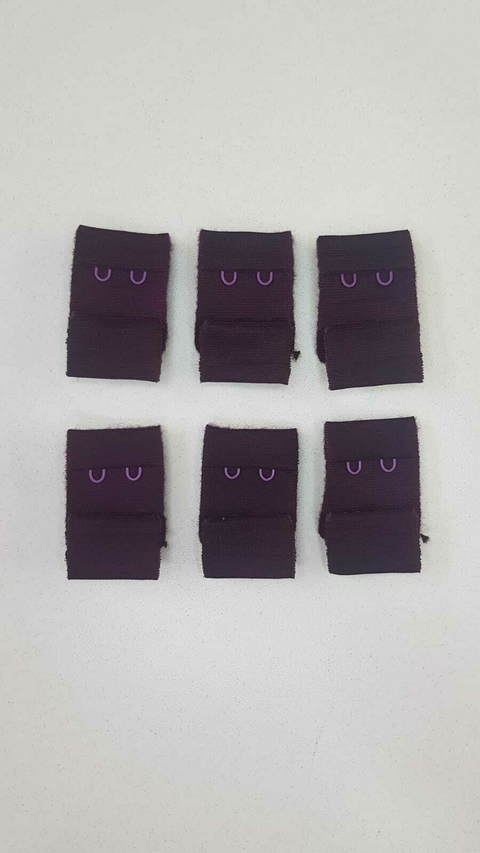 Broches de tela 3cm Morado x10u