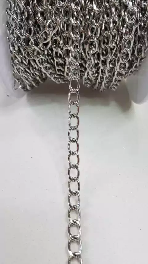 Cadena Plateada 0,8mm