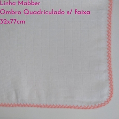 Fralda de Ombro Quadriculado Simples s/ faixa 32x77 Mabber - loja online