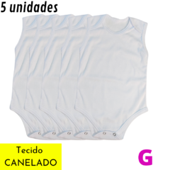 Pacote com 5 Bodys Regata -CANELADO- - loja online