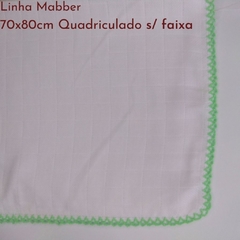 Imagem do Fralda Passeio Quadriculado Simples sem faixa 70x80 (linha Mabber)
