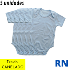 Pacote com 5 Bodys Manga Curta -CANELADO- na internet