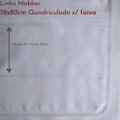 Fralda Passeio 78x80 Quadriculado com Faixa Linha Mabber - loja online