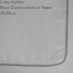 Imagem do Fralda de Boca Quadriculado Simples s/ faixa 35x38 Mabber