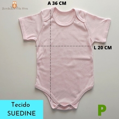 Imagem do Body Manga Curta -SUEDINE-
