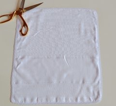 Fralda de Boca Quadriculado c/ Faixa 38x38 dupla Mabber - comprar online