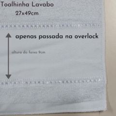 Toalhinha c/ Picueta 27x49 (Tecido Branco) - comprar online