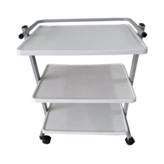 Carro de Tres Planos Rodante Con Estante En PVC - comprar online