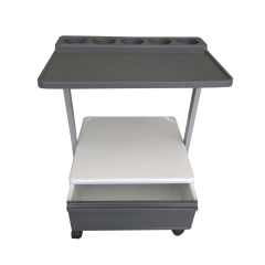 Carro Hospitalario De Curación Con Un Cajón