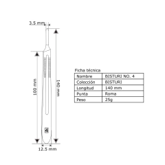 Mango de bisturi n° 4 en internet