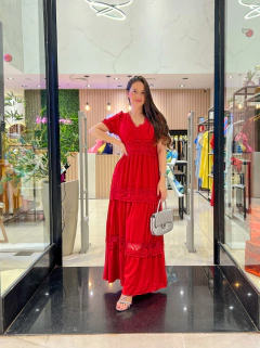 VESTIDO LONGO RENDA NAYANE