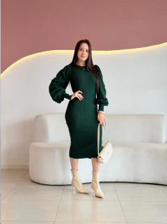 VESTIDO MAX MIDI TRICÔ VERA